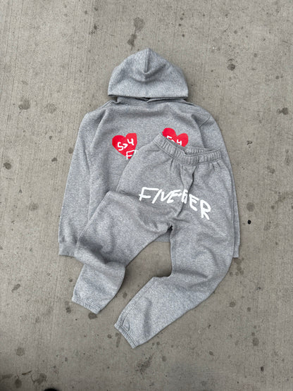 Greater Than 4 - Sweat Set Gray