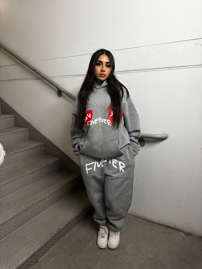 Greater Than 4 - Sweat Set Gray